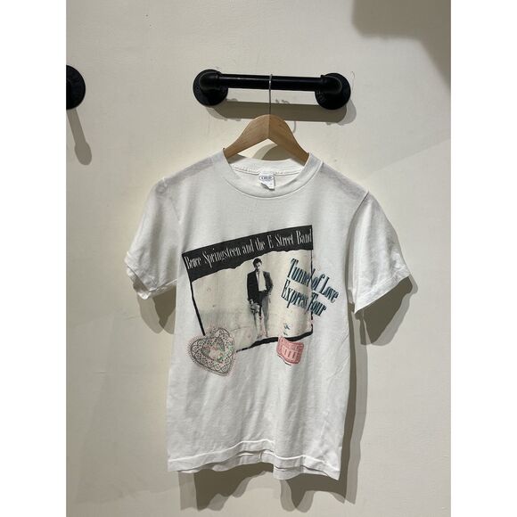 No Brand Other - Vintage Bruce Springsteen Tunnel Of Love Tour ‘88 White T Shirt Size M